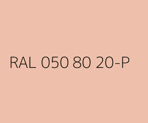 Kleur RAL 050 80 20-P 