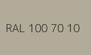 Kleur RAL 100 70 10