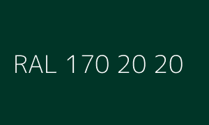 Kleur RAL 170 20 20
