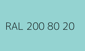 Kleur RAL 200 80 20