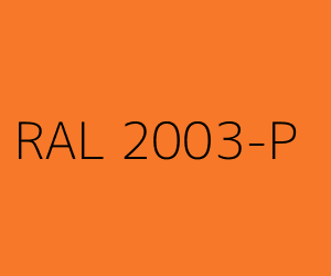 Kleur RAL 2003-P PASTELORANJE