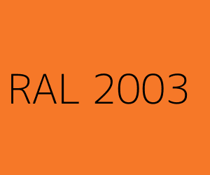 Kleur RAL 2003 PASTELORANJE