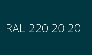 Kleur RAL 220 20 20