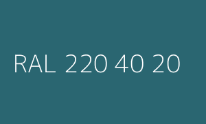 Kleur RAL 220 40 20