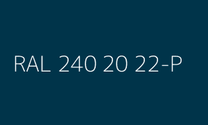 Kleur RAL 240 20 22-P