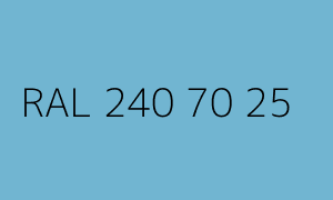 Kleur RAL 240 70 25