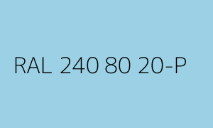 Kleur RAL 240 80 20-P
