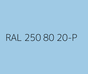 Kleur RAL 250 80 20-P 