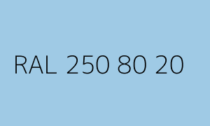 Kleur RAL 250 80 20