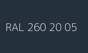 Kleur RAL 260 20 05