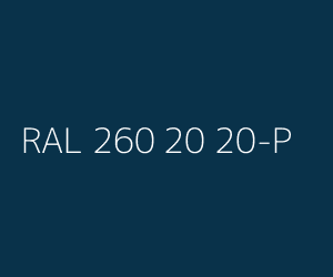 Kleur RAL 260 20 20-P 