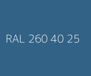 Kleur RAL 260 40 25 