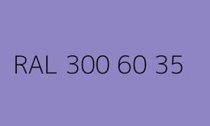 Kleur RAL 300 60 35