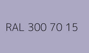 Kleur RAL 300 70 15