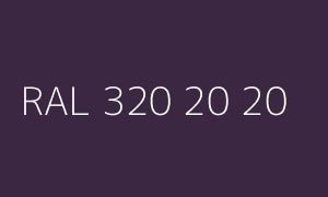 Kleur RAL 320 20 20