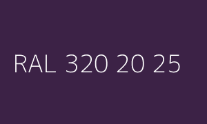 Kleur RAL 320 20 25
