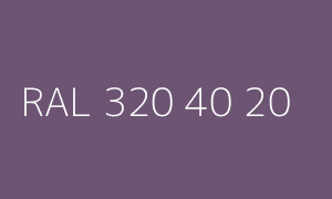 Kleur RAL 320 40 20