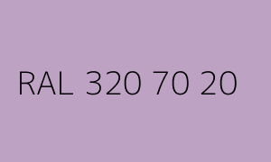Kleur RAL 320 70 20