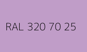 Kleur RAL 320 70 25