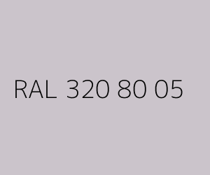Kleur RAL 320 80 05 