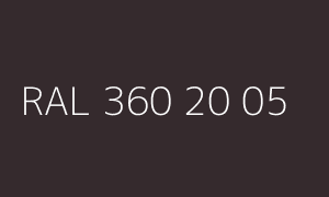 Kleur RAL 360 20 05