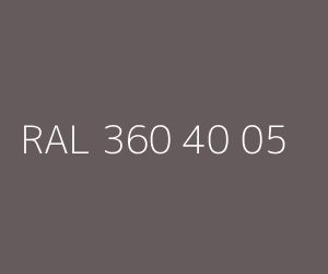 Kleur RAL 360 40 05 