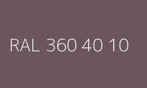 Kleur RAL 360 40 10