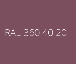 Kleur RAL 360 40 20 