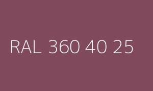 Kleur RAL 360 40 25