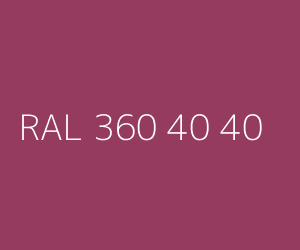 Kleur RAL 360 40 40 