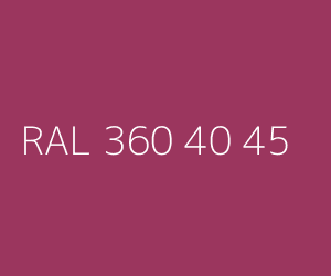 Kleur RAL 360 40 45 