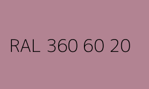 Kleur RAL 360 60 20