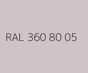 Kleur RAL 360 80 05 