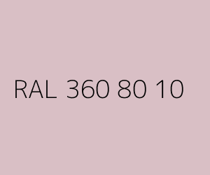 Kleur RAL 360 80 10 