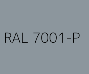 Kleur RAL 7001-P ZILVERGRIJS