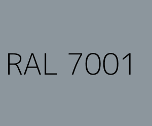 Kleur RAL 7001 ZILVERGRIJS