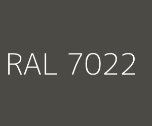 Kleur RAL 7022 OMBERGRIJS