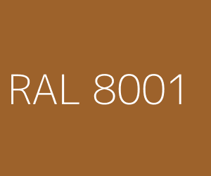 Kleur RAL 8001 OKERBRUIN