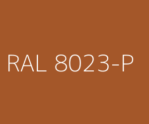 Kleur RAL 8023-P ORANJEBRUIN